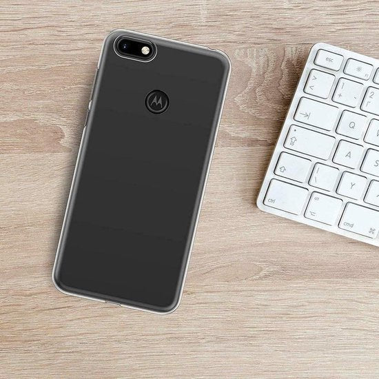 Motorola Moto E6 Play Hoesjes – Siliconen Backcover – Transparant – Soft Silicone – Beschermhoes-Ilumina Benelux