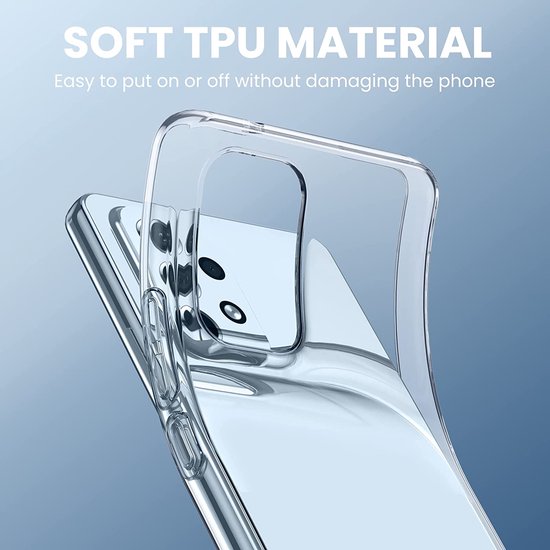 Samsung Galaxy A53 5G Hoesjes – Transparante Siliconen Backcover – Flexibel – Schokbestendig-Ilumina Benelux