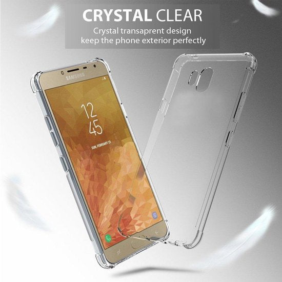 Samsung Galaxy J4 Hoesjes – Shockproof Backcover – Schokbestendig – Transparant-Ilumina Benelux