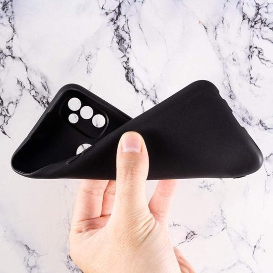 OnePlus Nord N100 Hoesjes – Siliconen Backcover – Soft Silicone – Schokbestendig – Zwart-Ilumina Benelux