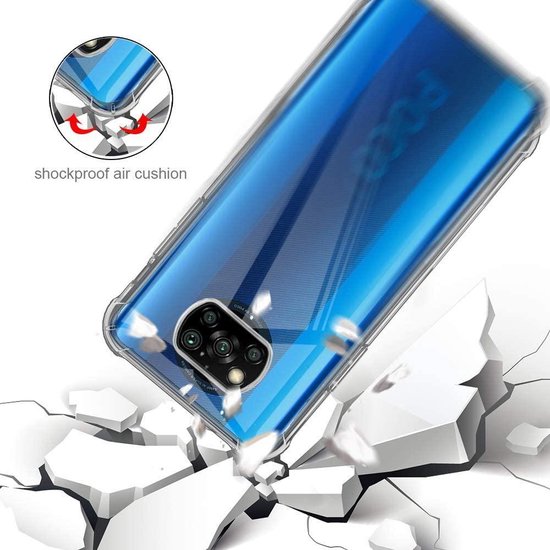 Xiaomi Poco X3/X3 Pro Hoesjes – Soft TPU Siliconen Backcover – Schokbestendig – Transparant-Ilumina Benelux