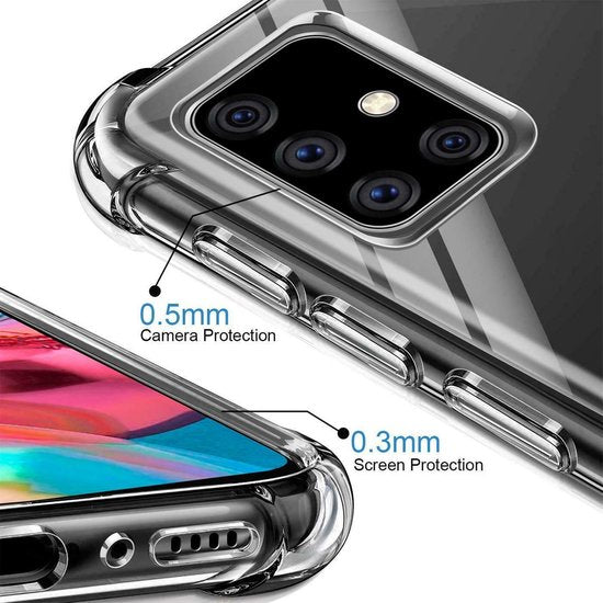 Samsung Galaxy A51 Hoesjes – Siliconen Backcover – Schokbestendig – Transparant-Ilumina Benelux