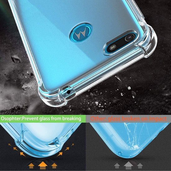 Motorola Moto E6 Play Hoesjes – Soft TPU Siliconen Backcover – Schokbestendig – Transparant-Ilumina Benelux