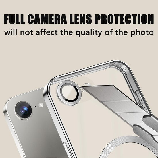 iPhone 16E / SE 4 Hoesjes – Backcover – Camera Lens Protector – MagSafe Compatibel – Goud-Ilumina Benelux