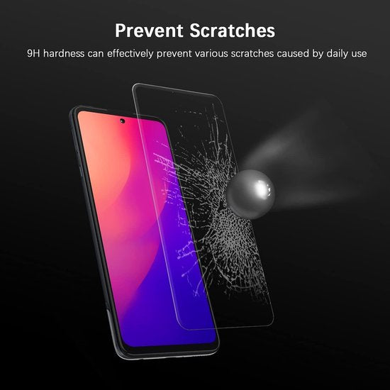Screenprotector - Geschikt voor Motorola Edge 20 Lite - 9H Glas (2-Pack)