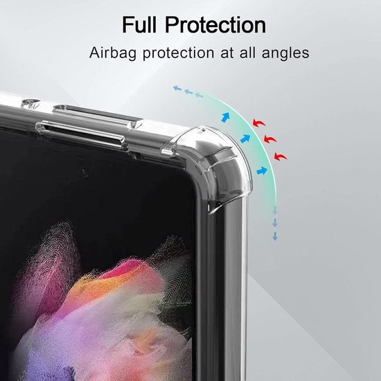 Samsung Galaxy Z Fold 4 Hoesjes – Siliconen Backcover – Schokbestendig – Transparant-Ilumina Benelux
