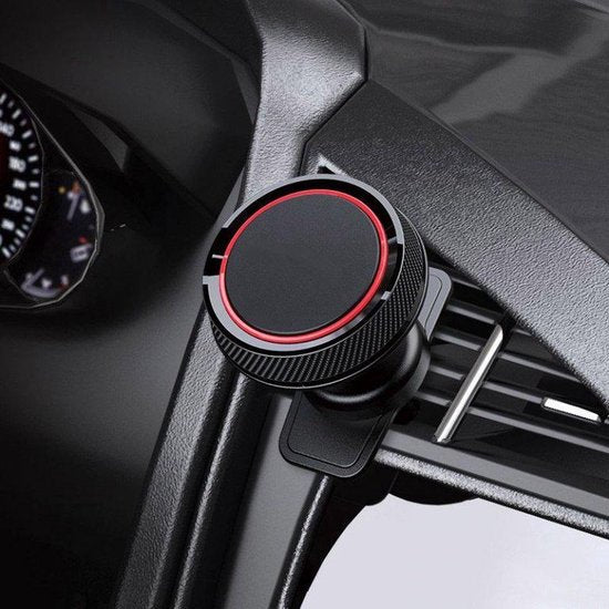 Telefoonhouder auto – Magnetisch ventilatierooster – Sterke magneten – 360° draaibaar – Zwart-Telefoonhouders-Ilumina Benelux