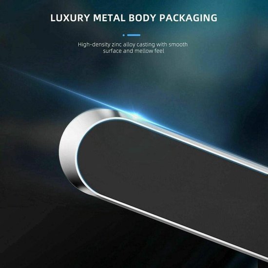 Telefoonhouder auto – Magnetisch plaatje – Sterke magneet – Universeel – Zilver-Ilumina Benelux