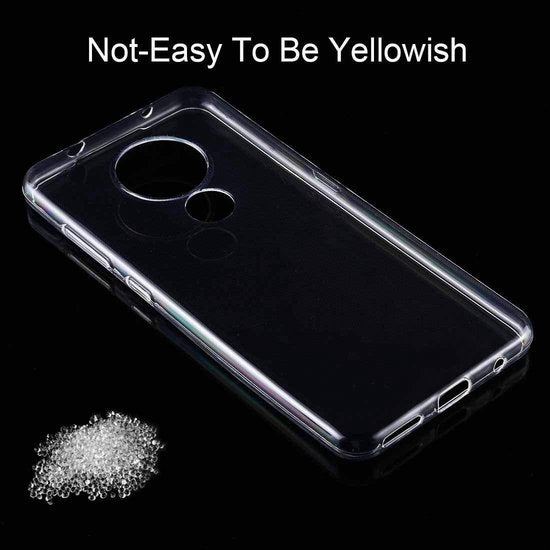 Motorola Moto G8 Plus Hoesjes – Transparante TPU Siliconen Backcover – Soft Case – Inclusief 2x Screenprotector-Ilumina Benelux