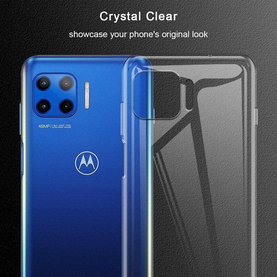 Motorola Moto G 5G Hoesjes – Transparante Siliconen Backcover – Inclusief 2 Screenprotectors – Anti Kras-Ilumina Benelux