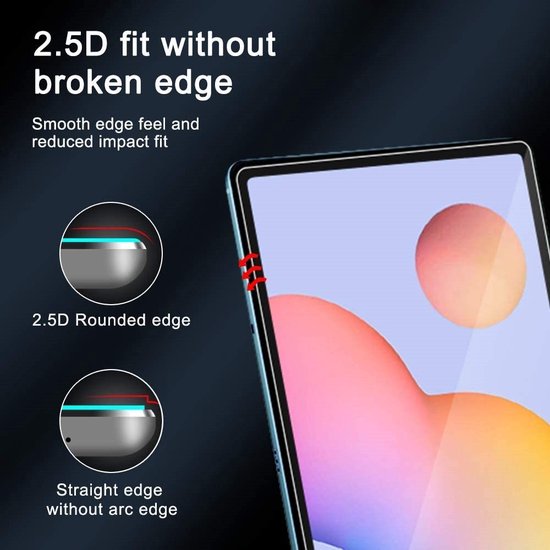 Screenprotector – Geschikt voor Samsung Galaxy Tab S7 FE/S7 Plus/S8 Plus – Gehard Glas 9H – Anti-kras-tabletscreenprotectors-Ilumina Benelux