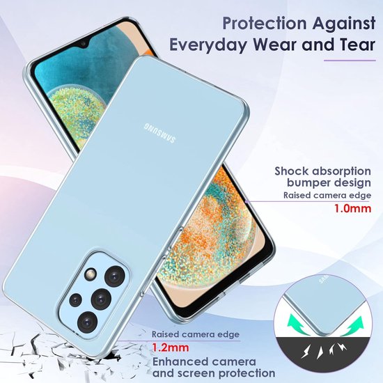 Samsung Galaxy A23 Hoesjes – Siliconen Backcover – Soft Touch – Transparant-Ilumina Benelux