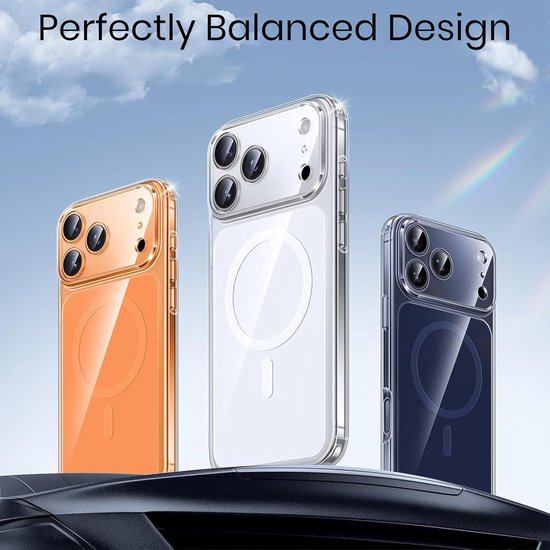 iPhone 17 Pro Hoesjes – Transparante Backcover – Schokbestendig – MagSafe Compatibel-Ilumina Benelux