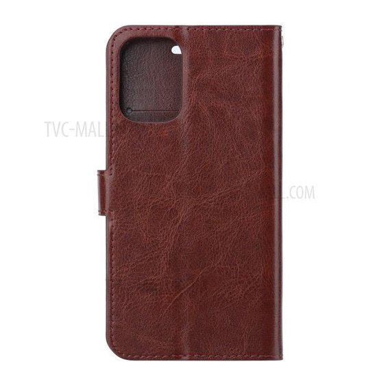 Samsung Galaxy Note 10 Lite Hoesjes – Bookcase Portemonnee Hoes – Pasjeshouder – Magneetsluiting – Bruin-Ilumina Benelux