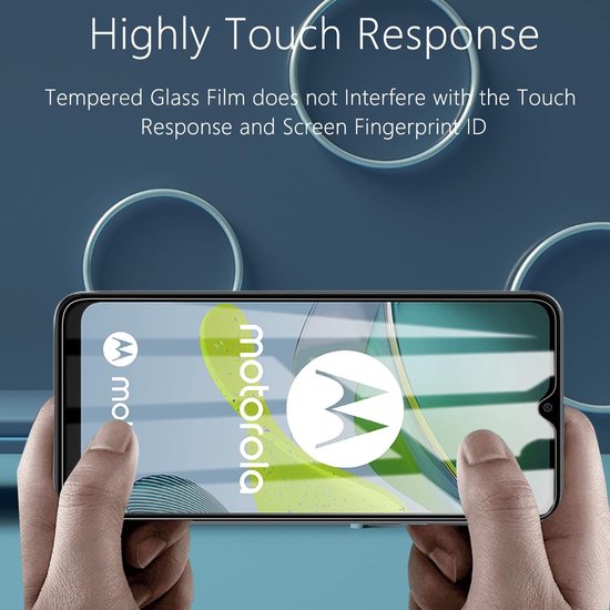 Screenprotector - Geschikt voor Motorola Moto E13 - 9H Glas (4-Pack)