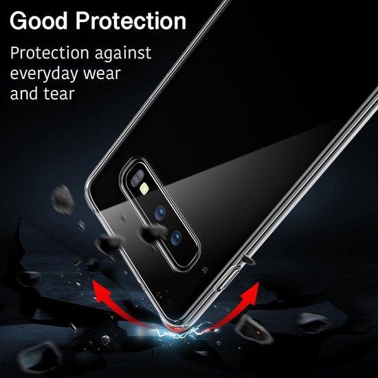 Samsung Galaxy S10 Plus Hoesjes – Siliconen Backcover – Soft Touch – Transparant-Ilumina Benelux