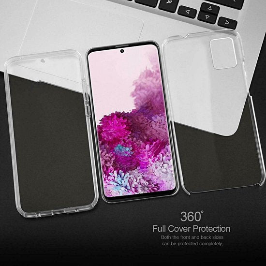Samsung Galaxy S20 Hoesjes – Dubbelzijdig 360° Full Cover – Transparant – Schokbestendig – Transparant-Ilumina Benelux