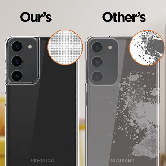 Samsung Galaxy S23 Hoesjes – Transparante Siliconen Backcover – 2x Screenprotector Gehard Glas – Anti-kras – Transparant