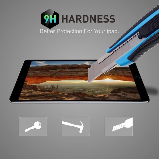 Screenprotector – Geschikt voor iPad 10.2 Inch (2019/2020/2021) – Gehard Glas – 0,3mm – HD Helder-tabletscreenprotectors-Ilumina Benelux