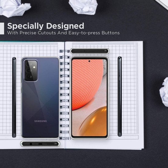 Soft Backcover Hoesje Geschikt voor: Samsung Galaxy A72 5G - Silicone - Transparant