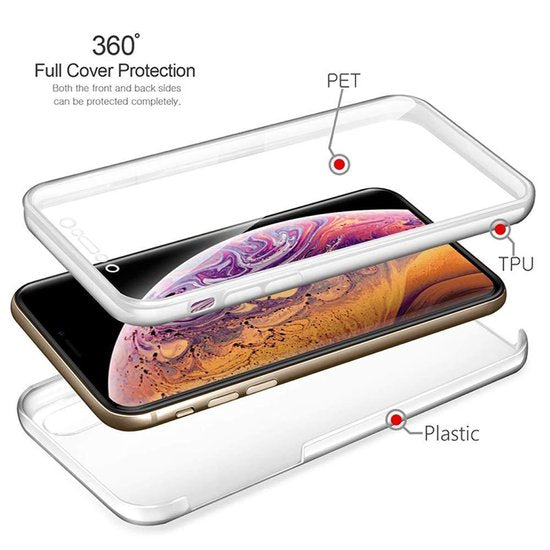 Samsung Galaxy A3 2017 Hoesjes – 360° Dubbelzijdige Full Cover – Transparant – Schokbestendig – Doorzichtig-Ilumina Benelux