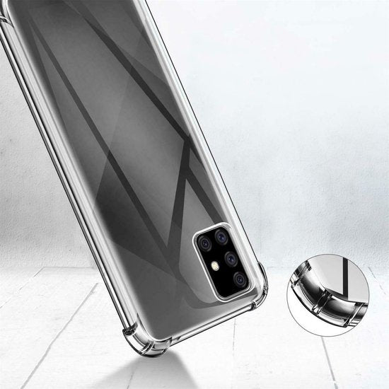 Samsung Galaxy A51 Hoesjes – Siliconen Backcover – Schokbestendig – Transparant-Ilumina Benelux