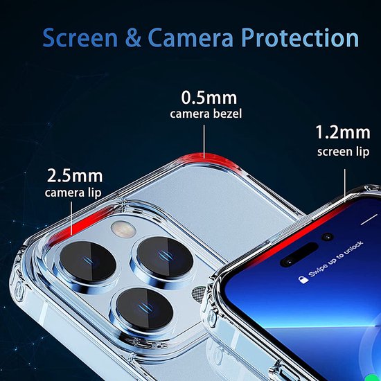 iPhone 14 Pro Hoesjes – Siliconen Backcover – Schokbestendig – MagSafe – Transparant-Ilumina Benelux