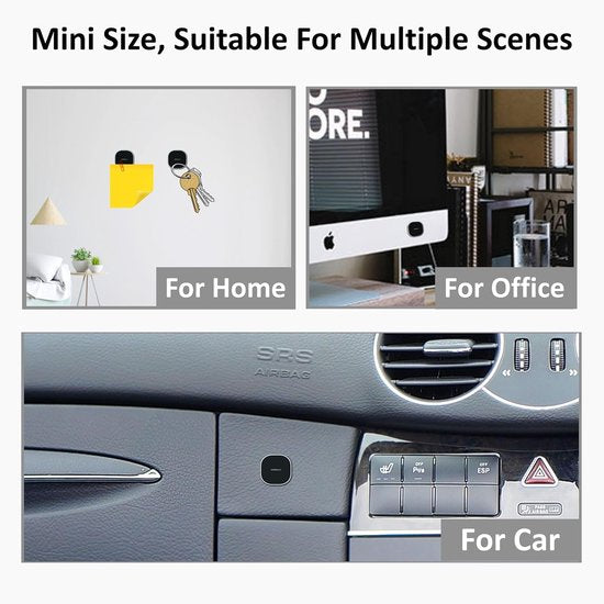 Telefoonhouder auto – Magnetisch – Sterke magneet – Incl. 2 metalen plaatjes – Zwart-Ilumina Benelux