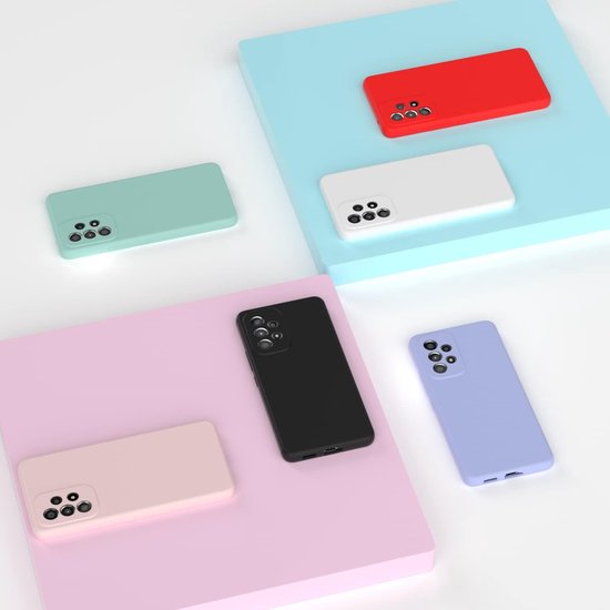 Samsung Galaxy A53 Hoesjes – Liquid Siliconen Backcover – Soft Touch – Flexibel – Roze-Ilumina Benelux