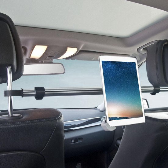 Tablethouder auto – Hoofdsteun achterbank – Uitschuifbaar universeel – 7-10.5 inch – Aluminium-Tablethouder-Ilumina Benelux