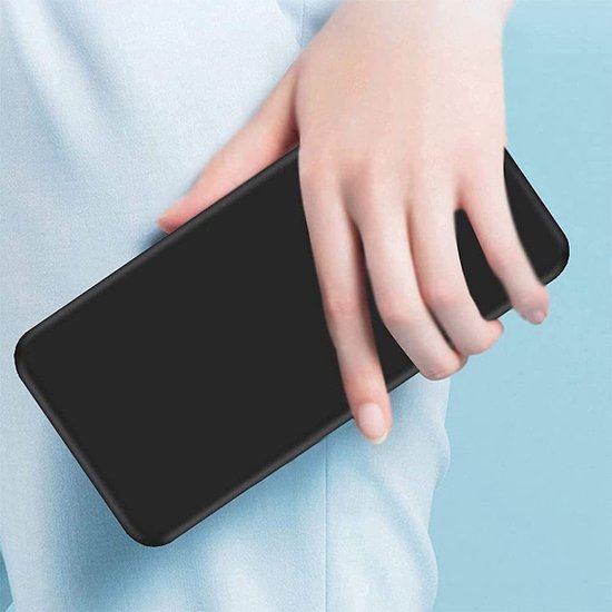 Samsung Galaxy A22 5G Hoesjes – Siliconen Backcover – Zwart – Inclusief 3x Screenprotector Gehard Glas – Anti Kras-Ilumina Benelux