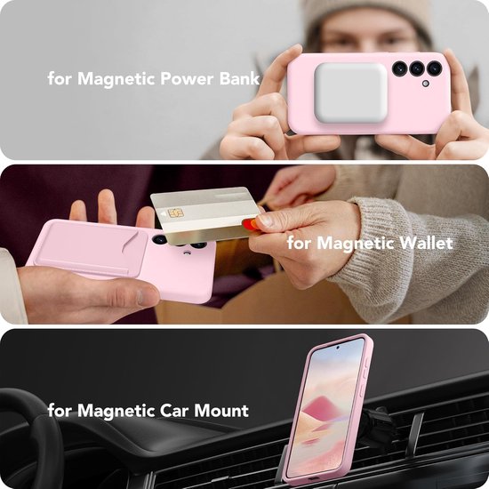 Samsung Galaxy S25 Hoesjes – Liquid Siliconen Backcover – Schokbestendig – Soft Touch – Lichtroze-Ilumina Benelux