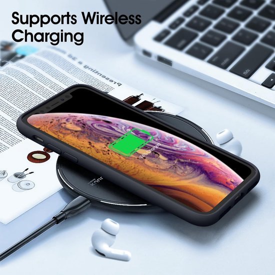 iPhone X / XS Hoesjes – Soft Silicone Backcover – Flexibele TPU Cover – Schokbestendig – Zwart-Ilumina Benelux