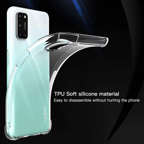 Oppo A72/A52/A92 Hoesjes – Soft TPU Siliconen Backcover – Schokbestendig – Transparant-Ilumina Benelux