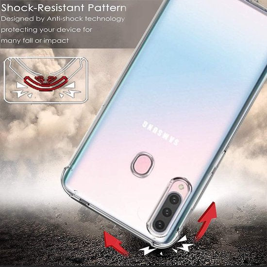 Samsung Galaxy A20S Hoesjes – Siliconen Backcover – Schokbestendig – Flexibel – Transparant-Ilumina Benelux