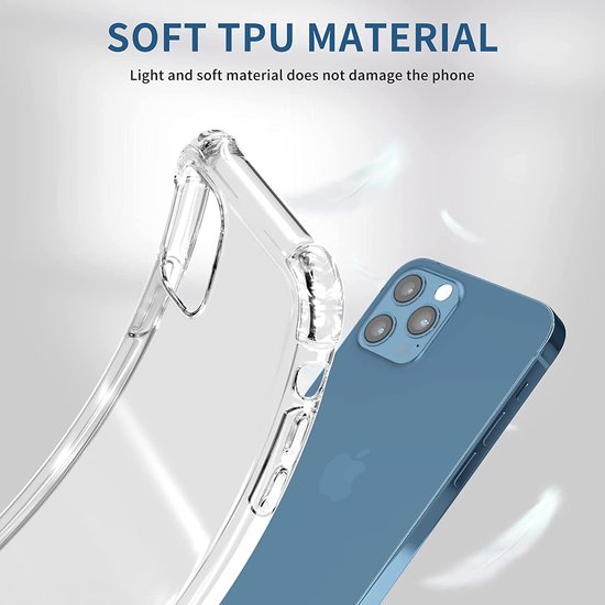 iPhone 12 Mini Hoesjes – Siliconen Backcover Schokbestendig – 2x Screenprotector Gehard Glas-Ilumina Benelux