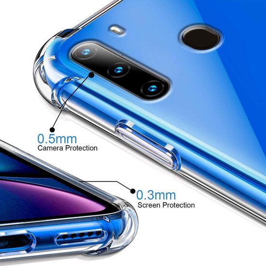 Shock proof Hoesje Geschikt voor: Samsung Galaxy A21 - Anti -Shock Silicone - Transparant