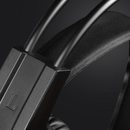 Gaming headset PC – Stereo met dual 3,5 mm jack + USB – 50 mm drivers – RGB – Noise cancelling – Zwart