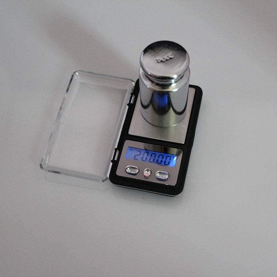 Digitale precisieweegschaal – Mini pocket weegschaal – 200g capaciteit – 0,01g nauwkeurig – Zwart-Ilumina Benelux