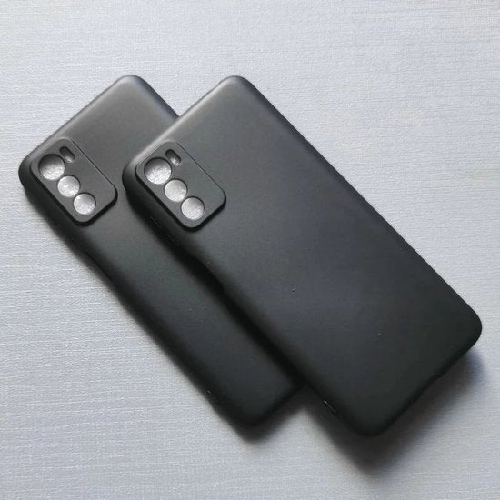 Motorola Moto G51 5G Hoesjes – Siliconen Backcover – Schokbestendig – Inclusief 2x Screenprotector – Zwart