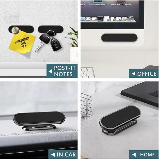 Telefoonhouder auto – Magnetische Autohouder – 360° Draaibaar – Sterke Magneet – Zwart-Ilumina Benelux