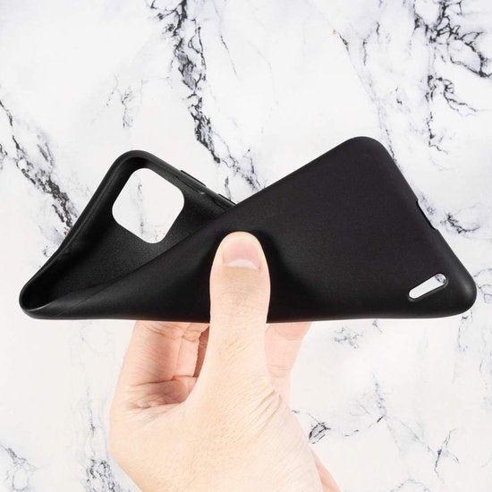 Oppo A94 5G Hoesjes – Siliconen Backcover – Flexibel – Schokbestendig – Zwart-Ilumina Benelux
