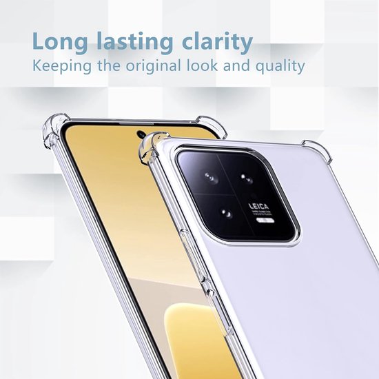 Xiaomi 13 Pro Hoesjes – Soft TPU Siliconen Backcover – Schokbestendig – Transparant-Ilumina Benelux