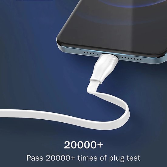 Oplader – USB-C Snellader 45W + USB-C kabel 2m 65W plat – Geschikt voor iPhone 15/16 & Samsung Galaxy S25/S24-Oplader-Ilumina Benelux