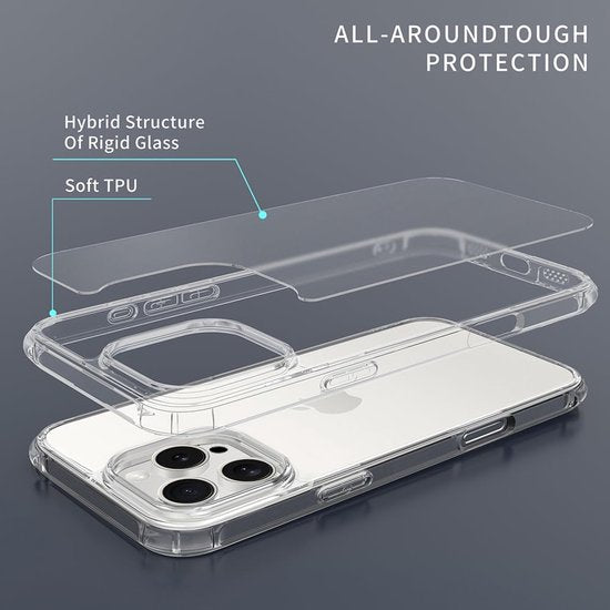 iPhone 16 Pro Max Hoesjes – Ultra-Hybrid Backcover – Schokbestendig – Crystal Clear – Transparant-Ilumina Benelux
