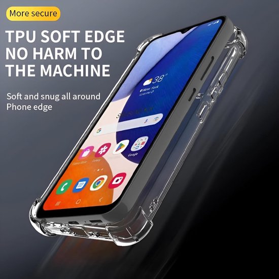 Samsung Galaxy A05s Hoesjes – Crystal Clear Backcover – Schokbestendig – Transparant-Ilumina Benelux