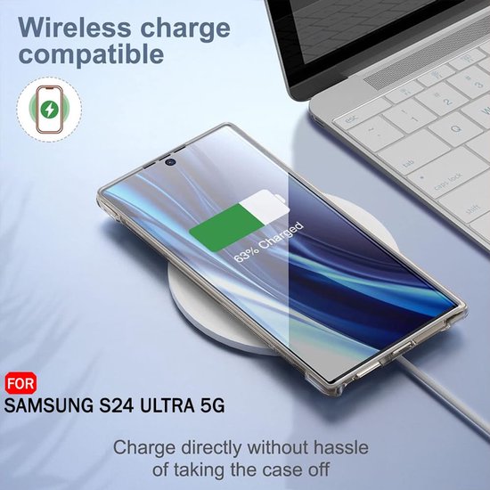 Samsung Galaxy S24 Ultra Hoesjes – Ultra-Hybrid Backcover – Schokbestendig – Crystal Clear Transparant-Ilumina Benelux