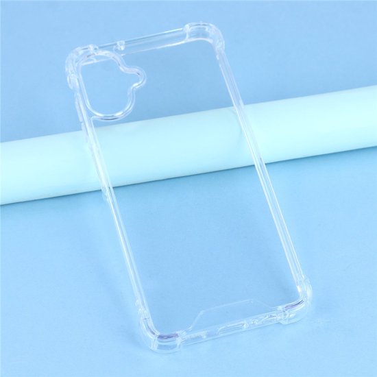 Samsung Galaxy A07 Hoesjes – Transparante Siliconen Backcover – Schokbestendig – Met Gehard Glas Screenprotector-Ilumina Benelux