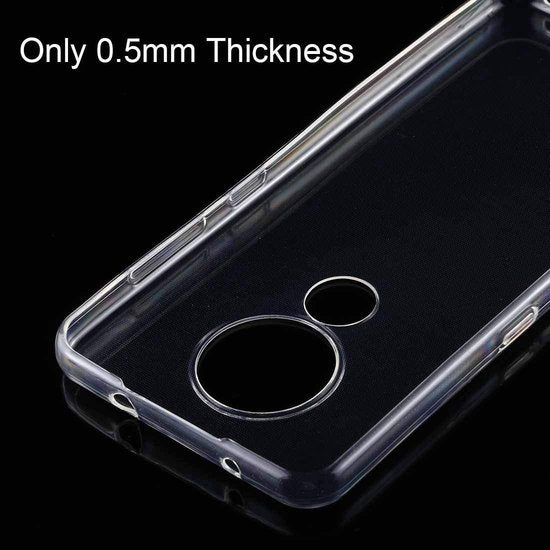 Motorola Moto G8 Plus Hoesjes – Transparante TPU Siliconen Backcover – Soft Case – Inclusief 2x Screenprotector-Ilumina Benelux