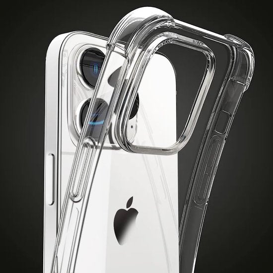 iPhone 16 Pro Max Hoesjes – Crystal Clear Backcover – Schokbestendig – Incl. Screenprotector – Transparant-Ilumina Benelux